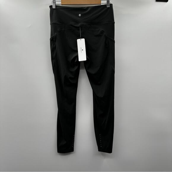 CRZ YOGA Dark Gray High Rise Ankle Length Leggings‎ with Side Pockets Size L - Picture 4 of 9